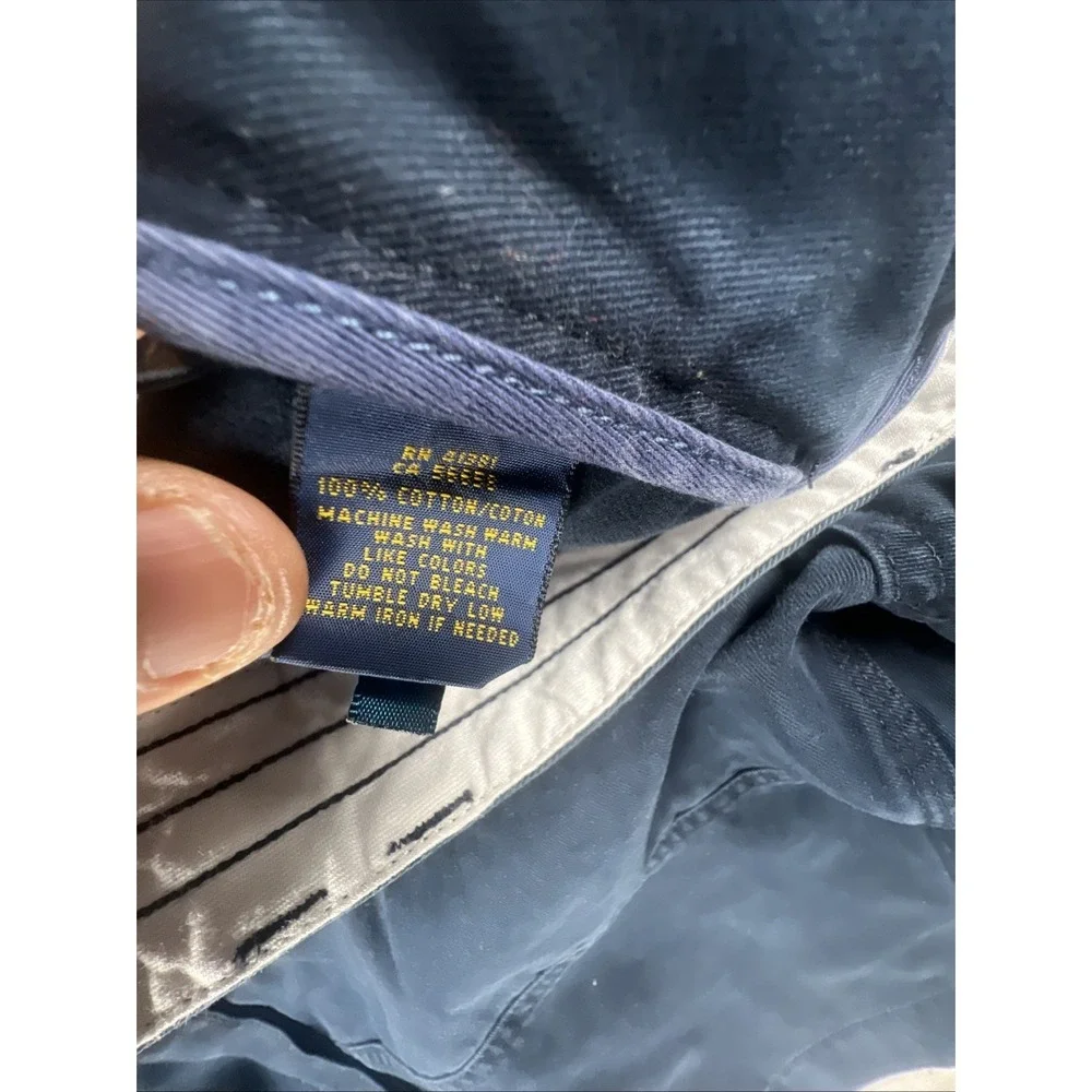 Polo Ralph Lauren Cargo Shorts Men‎ 42L Navy Blue Classic Fit Chino Pockets Flap